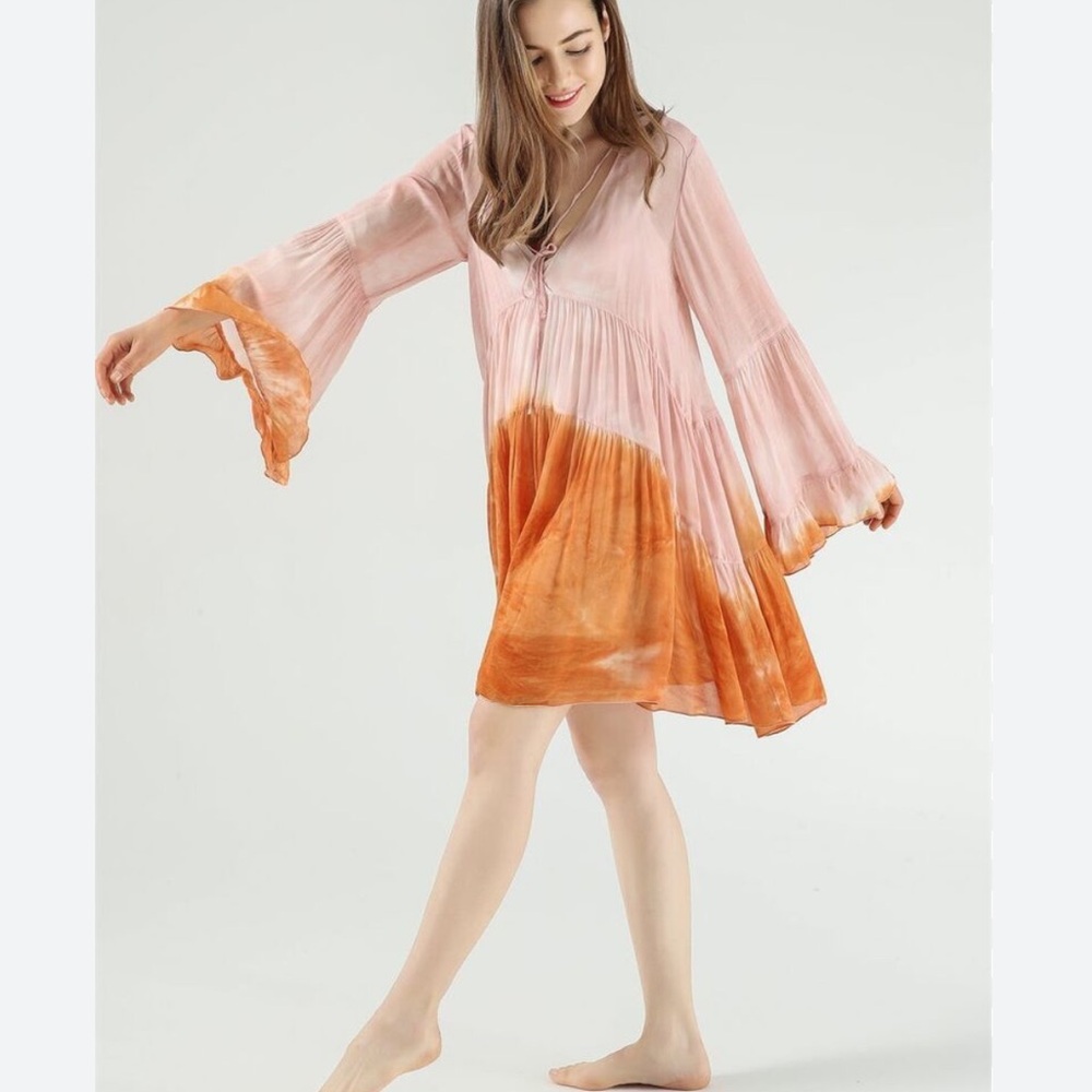 Women’s Young Fabulous and Broke tie dye tunic dress